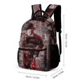 thumbnail image 2 of Horror Freddy Krueger 3 Pcs Backpack Set With Lunch Bag And Pencil Case Casual Bookbag Lunch Box Pencil Box, 2 of 8