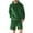 02 Green, variant on YueHuiYing Men's 2 Piece Long Sleeve Solid Color Hooded Sweatshirt With Elastic Waistband And Drawstring Shorts Lining Set