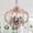 Weathered Wood, variant on Cusp Barn Modern Farmhouse 6-Light Wood Candle Chandelier Rustic French Country Hanging Ceiling Light