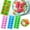 pink,green,blue, variant on Clearance Under $0.89 Halloween Pumpkin Silicone Ice Mold 12-Cavity for Candy Chocolate Jelly Baking