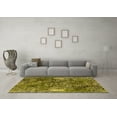 thumbnail image 3 of Ahgly Company Indoor Square Oriental Yellow Industrial Area Rugs, 4' Square, 3 of 4