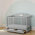 Graco Story 5in1 Convertible Baby Crib with Drawer, Pebble Gray
