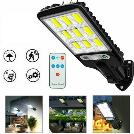 

200w Solar Led Street Wall Light Energy Saving High Brightness Pir Motion Sensor Outdoor Remote Control Lamp
