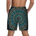 thumbnail image 4 of Daiia Mandala Mens Swim Trunks Swim Shorts Quick Dry Swim Shorts with Mesh Lining Pockets-Small, 4 of 9