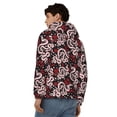 thumbnail image 4 of Honeii Snake And Rose Print Hoodies for Men, Pullover & Full Zip, Breathable Zip up Hoodie, Sweatshirt-Small, 4 of 5