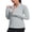 Grey, variant on Woman Full Zip UPF 50+ Hoodless Jacket Quick Dry Long Sleeve Sun Shirt Comfy Golf Jackets with Zipper Pockets