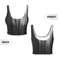 thumbnail image 6 of Uemuo Monochrome Abstract Lines Pattern Women's Sports Bra - High Impact Support, Breathable, and Comfortable Athletic Bra for Running, Yoga, and Workouts, 6 of 9