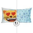 thumbnail image 3 of Emoji Plush Body Pillow 18"x36", Cat Mom, 3 of 6