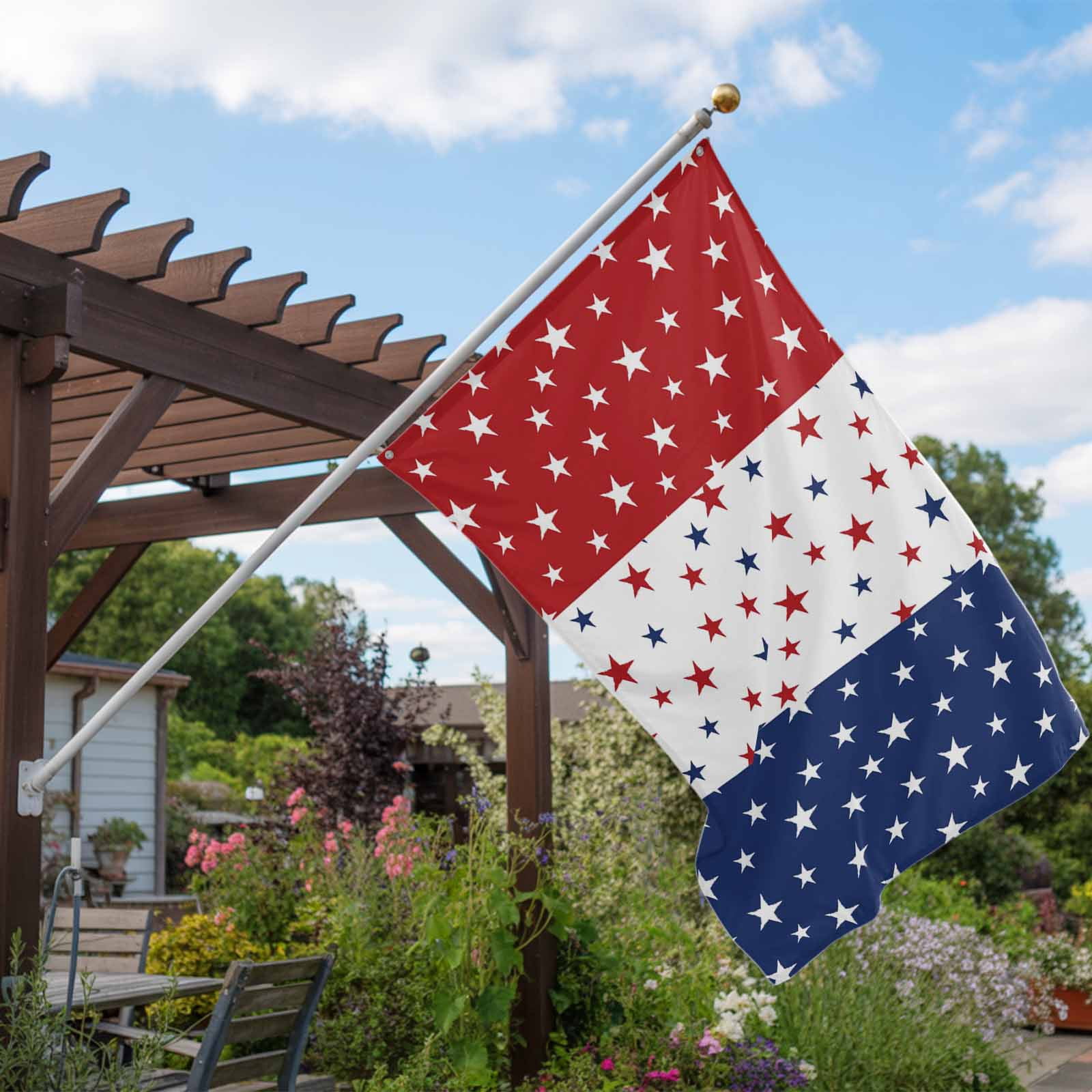 4th of July Flags for Outside 3x5 ft Patriotic Stars USA Flag Outdoor Flags Double Sided Grommets Red White and Blue Stripes Patio Yard Flag for Outdoor Party Porch Independence Day