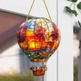 thumbnail image 1 of Atrapasueños de globo aerostático 2D plano acrílico colorido para colgar en , decoración para pared, dormitorio, regalo para mamá y abuela., 1 of 8