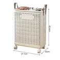 thumbnail image 6 of Laundry Basket with Wheels Large Capacity Handle Design Waterproof Dirty Clothes Hamper Laundry Basket with Breathable Mesh Holes, 6 of 9