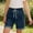 Dark Blue, variant on Lumosvexa Girls Denim Shorts, Adjustable Drawstring with Pockets Lightweight Casual Summer Trendy Shorts Blue 7-8