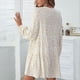 thumbnail image 4 of Vestido floral de verano Ticfox Con botones delanteros Cuello en V, 4 of 6