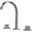 Brushed nickle B, variant on Polished Chrome Basin Faucets Brass Deck Mounted Square Bathroom Sink Faucets Double Handle 3 Hole Hot and Cold Water Tap
