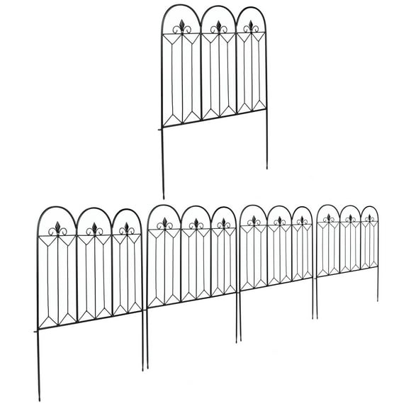 Fencing Panels, Iron Garden Fence For Outdoor For Front Courtyard
