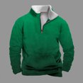 thumbnail image 2 of Stamzod Men's Sweatshirt 1/4 Zipper Long Sleeve Fleece Lined Sports Shirts Gradient Warm Running Athletic Pullover Tops Vintage Streetwear, 2 of 5