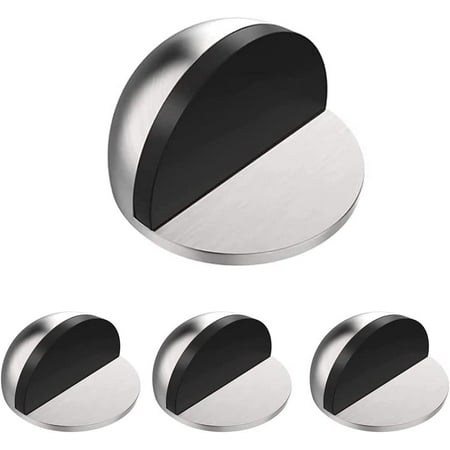 PaiPaiGo Hands-Free Door Stopper - No Drill, Self-Adhesive & Screw Mount, Kick-Down Floor Holder