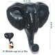 thumbnail image 4 of Ganchos de elefante de cerámica, ganchos adhesivos, puerta de gabinete de pared, toalla, albornoz, ganchos para ropa, soportes autoadhesivos, paquete de 3 (negro), 4 of 5