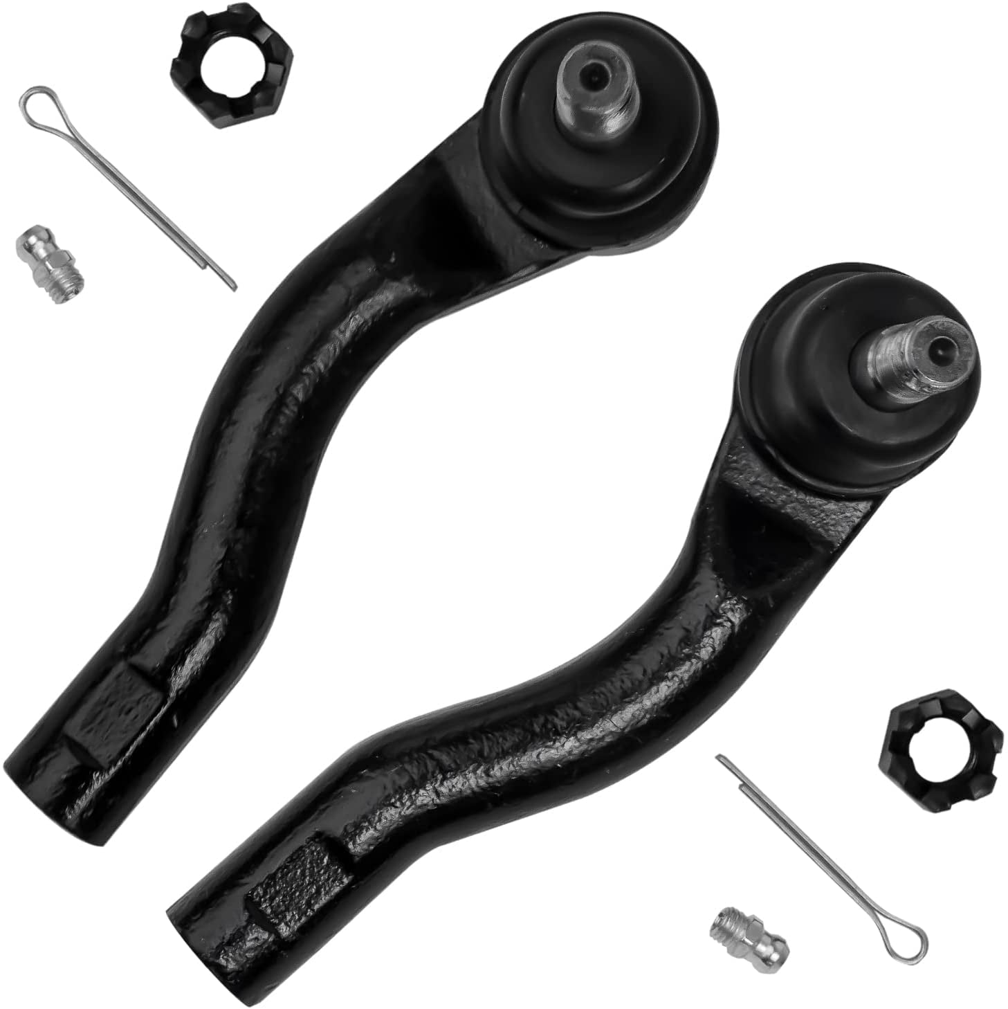 Detroit Axle - 6PC Front Upper Ball Joints, Inner Outer Tie Rods for 2006-2012 Ford Fusion - [2007-2012 Lincoln MKZ] - 2006 Lincoln Zephyr - [2006-2009 Mercury Milan]