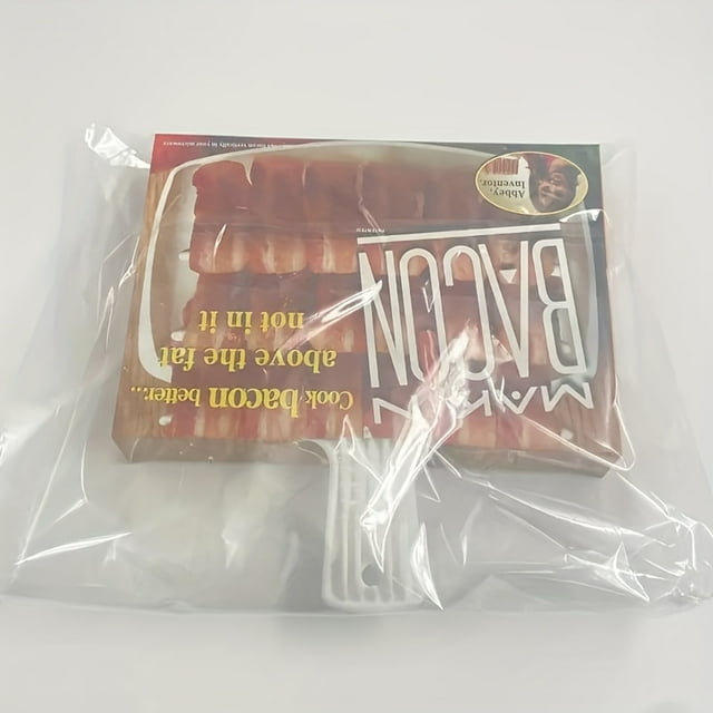 QJUHUNG 1 Pce Support de Plateau de Cuisson pour Micro-Ondes Bacons Outil de Cuisson pour Repas Croustillant du Déjeuner Portable Original Bacon Micro-Ondes Plateau de Bacon Gadgets Kit Accessoires pour un Déjeuner Sain