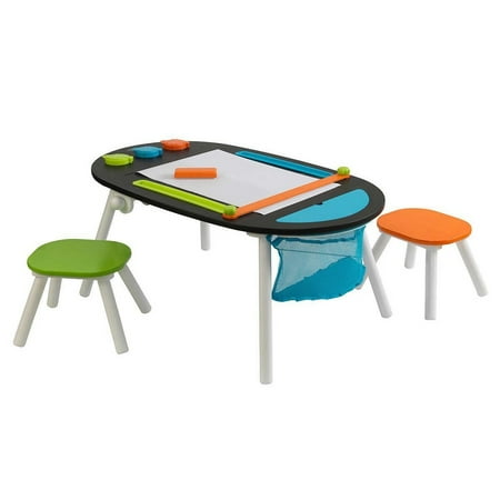 Kidkraft Chalk Board Art Table With Stools 953166