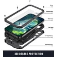thumbnail image 2 of Compatible with iPhone 13 Pro Case with Built-in Glass Screen Protector, Allytech Full Body Dustproof Life Waterproof Kickstand Slide Camera Lens Protective Case for iPhone 13 Pro 5G 6.1" 2021, Black, 2 of 5