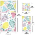 thumbnail image 3 of Dreamtimes 3 PCS Towel Summer Fruit Patterns Cotton Bath Towel Set (1 Bath Towel, 1 Hand Towel, 1 Washcloth) for Bathroom, Super Soft and Quick Dry Towels, 3 of 6