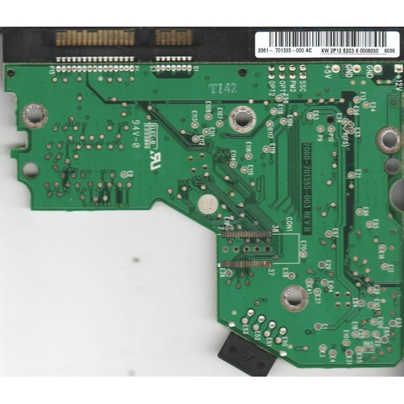 WD400BD-60LTA0, 2061-701335-000 AC, WD SATA 3.5 PCB