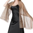 thumbnail image 1 of Flower Lace Scarf Dress Cheongsam Dinner Shawl, 1 of 10