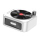 thumbnail image 2 of Altavoz portátil con sonido estéreo retro y reproductor de CD de audio premium para escuchar música Blanco, 2 of 9