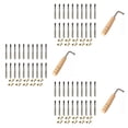 thumbnail image 1 of 60 Pcs Tuning Pin Nails and 60Pcs Rivets,with L-Shape Tuning Wrench,for Lyre Harp Small Harp Musical Stringed Instrument, 1 of 8