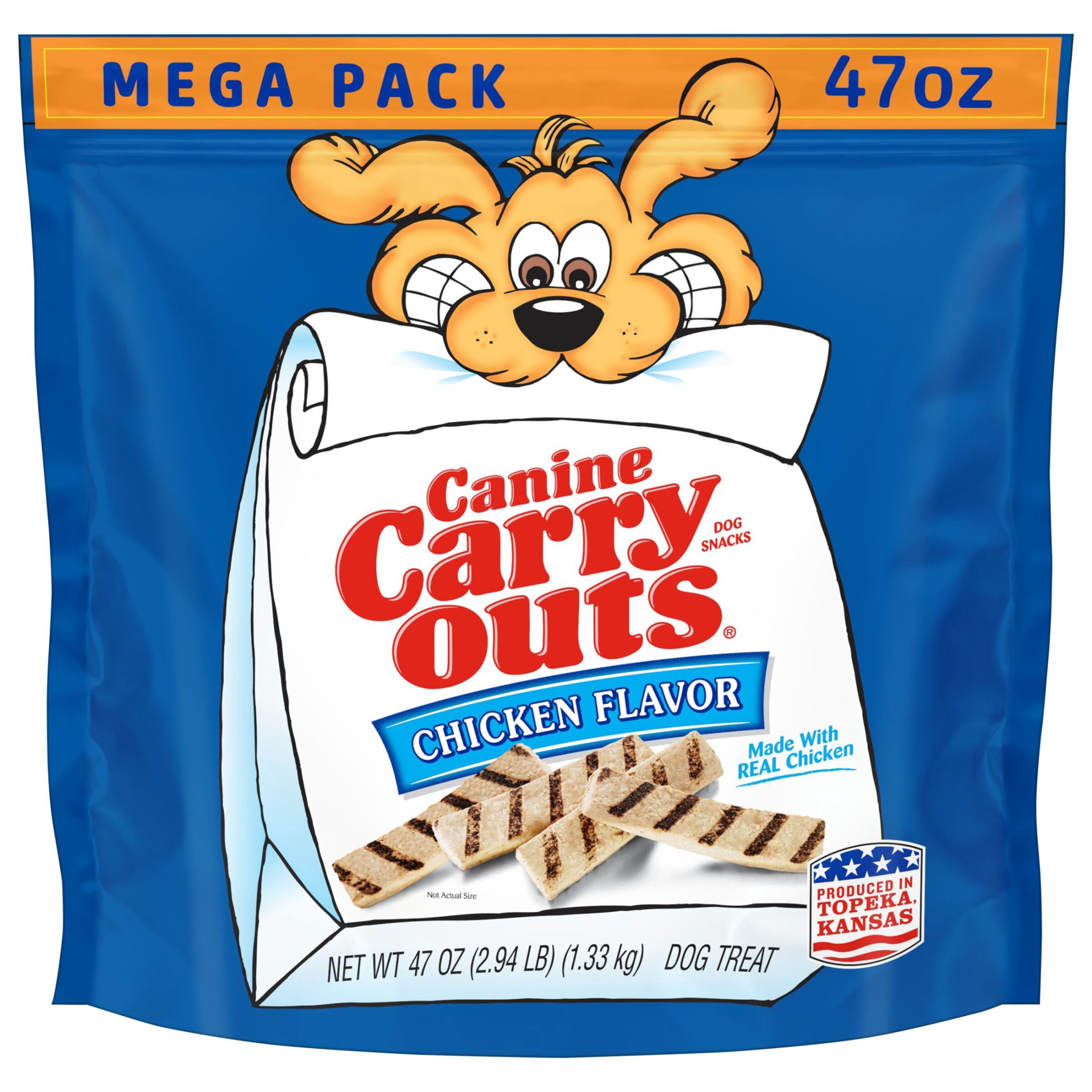 (2 pack) Canine Carry Outs Chicken Flavor Soft Dog Treats, 47 oz Bag
