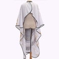 thumbnail image 2 of Capa de peluquero, capa grande para cortar el pelo, capa de salón con broche ajustable para adultos, accesorios de peluquero ideales para estilistas, 55 x 63 pulgadas (blanco), 2 of 6