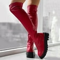 thumbnail image 3 of Dakaela Thigh High Boots for Women Platform Over The Knee Long Boot Ladies Stretch Winter Dress Shoes, 3 of 7