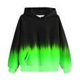 thumbnail image 7 of CYRBOKO Boys Sweatshirts, Long Sleeve Pullover Gradient Casual Hoodies for Kids Green Size 9-10 T, 7 of 7