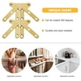 thumbnail image 2 of 4 Sets Pivot Hinge Attic Ladder Hinge Copper Secret Door Hinge Replacement, 2 of 9