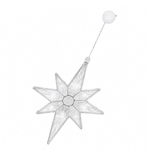RAIRSKY Lighted Bethlehem Star Christmas Silhouette Window Light,Warm White Neon Light Battery Operated and Usb Powered Christmas Decor Light for Wall Window Bedroom Indoor Outdoor