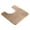 01-Brown 19.6x19.6in, variant on U Shaped Toilet Rug Soft Bathroom Rugs, Machine Washable Non Slip Bath Mat Quick Dry Absorbent Toilet Mats for Bathroom Toilet 15.7x19.6in Blue