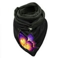 thumbnail image 1 of Foulard Boutonnée Chaude en Coton Imprimé Papillon Coloré pour Femmes, 1 of 3