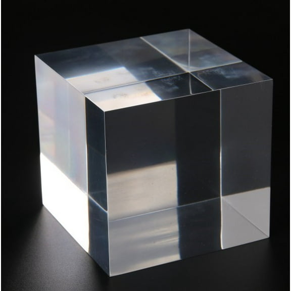Acrylic Clear Cube Polished (3" x 3" x 3")