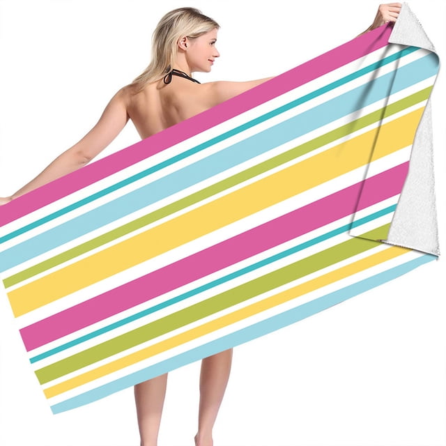 RXIRUCGD Large Beach Towel, Pool Towel Soft Quick Dry Super Absorbent Swim Towel Sand Towel