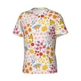 thumbnail image 5 of Vsdgher Colorful Floral Print Men's Dry Fit Mesh Athletic Shirts Moisture Wicking Tennis T-Shirt Tops, 5 of 9