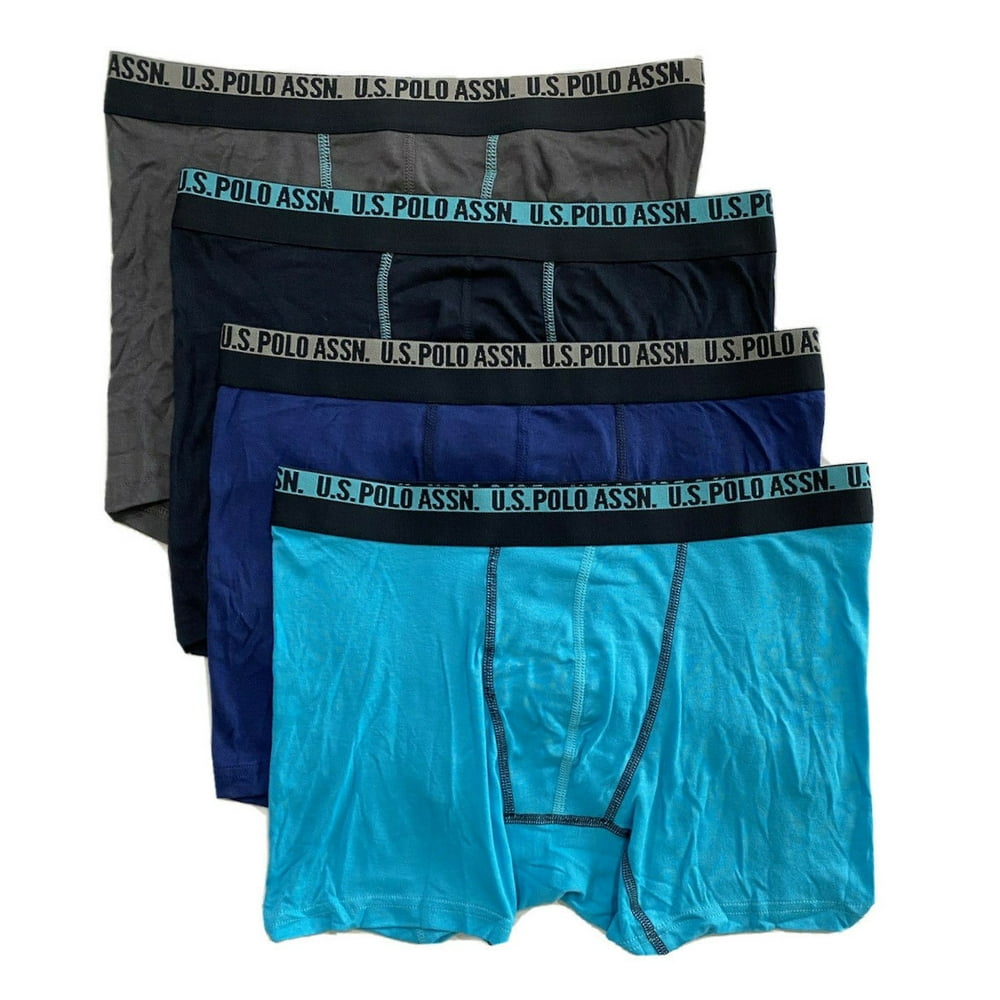 U.S. Polo Assn. U.S. POLO MEN'S PACK 4 JM AQUA XLARGE UNDERWEAR