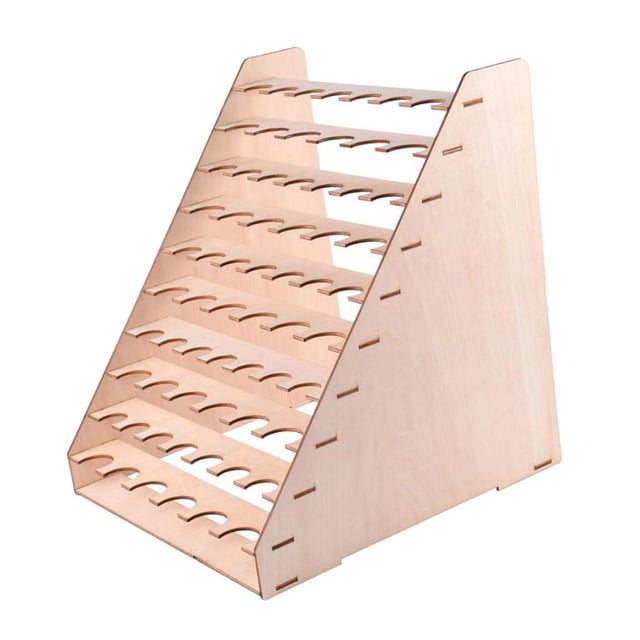 65 Holes Wooden Epoxy Tools ,Storage Stand Holder ,Paint Rack Organizer for