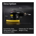 thumbnail image 3 of 75X100mm Pneumatic Orbital Sander Air Grinder Polishing Machine Pneumatic Tools Sanding Waxing Tools Grinding Machine ,Wide Use, 3 of 7
