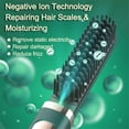 thumbnail image 4 of 2-in-1 Electric Hair & Beard Straightener Brush – Fast Heating & Negative Ion Technology（Green）, 4 of 5