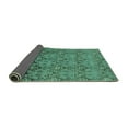 thumbnail image 2 of Ahgly Company Indoor Rectangle Abstract Turquoise Blue Modern Area Rugs, 2' x 4', 2 of 4