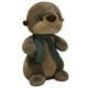 thumbnail image 1 of Peluche de peluche con forma de nutria con dibujos animados y bufanda de 26 cm, 1 of 2
