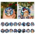 thumbnail image 2 of Colgante de perro y gato para decoración de Navidad, 1 piezas, árbol de Navidad de dibujos animados, colgante de mochila de coche, suministros festivos para el hogar y fiesta, 2 of 4