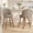 Khaki, variant on S-HOME Modern Swivel Bar Stools Set of 2, 26" Upholstered Counter Height Chair with Back, Solid Wood Legs & Footrest, Chenille